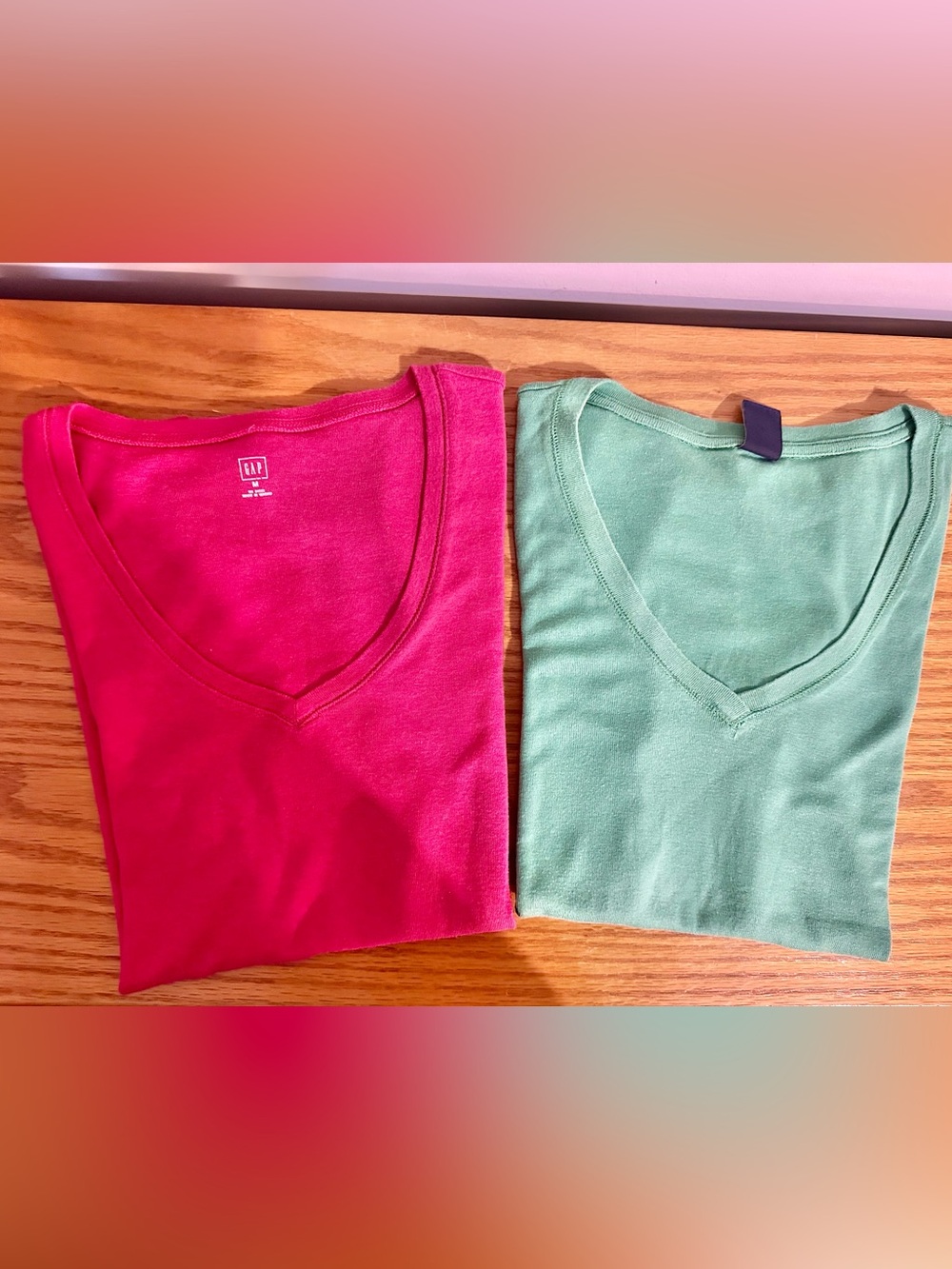 ๐ NWOT! 2 Womenโs Gap V-Neck T-shirts